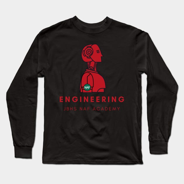 JBHS Engineering Academy RED Long Sleeve T-Shirt by BUSDNAF